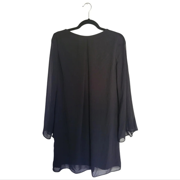 Chaps Georgette  Bell Sleeve A-Line Dress - Picture 6 of 8